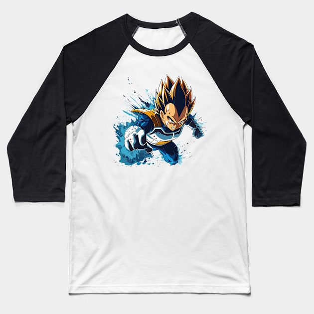 vegeta Baseball T-Shirt by pokermoment